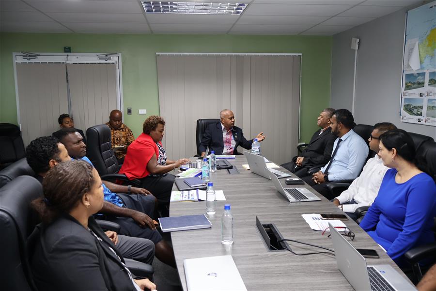 1. Assistant Minister for Public Works, Meteorological Services and Transport, Honourable Naisa Tuinaceva met LTAs executive management team in Valelevu, Nasinu today.