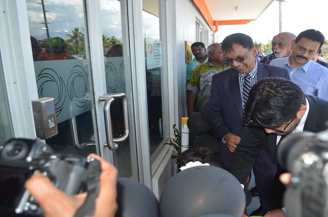 Honourable Aiyaz Sayed-Khaiyum opening the new LTA Nadi Office.