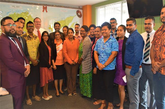 Honourable Attorney-General with LTA staff after meeting with LTA ceo and the board in Valelevu Honourable Attorney-General with LTA staff after meeting with LTA ceo and the board in Valelevu