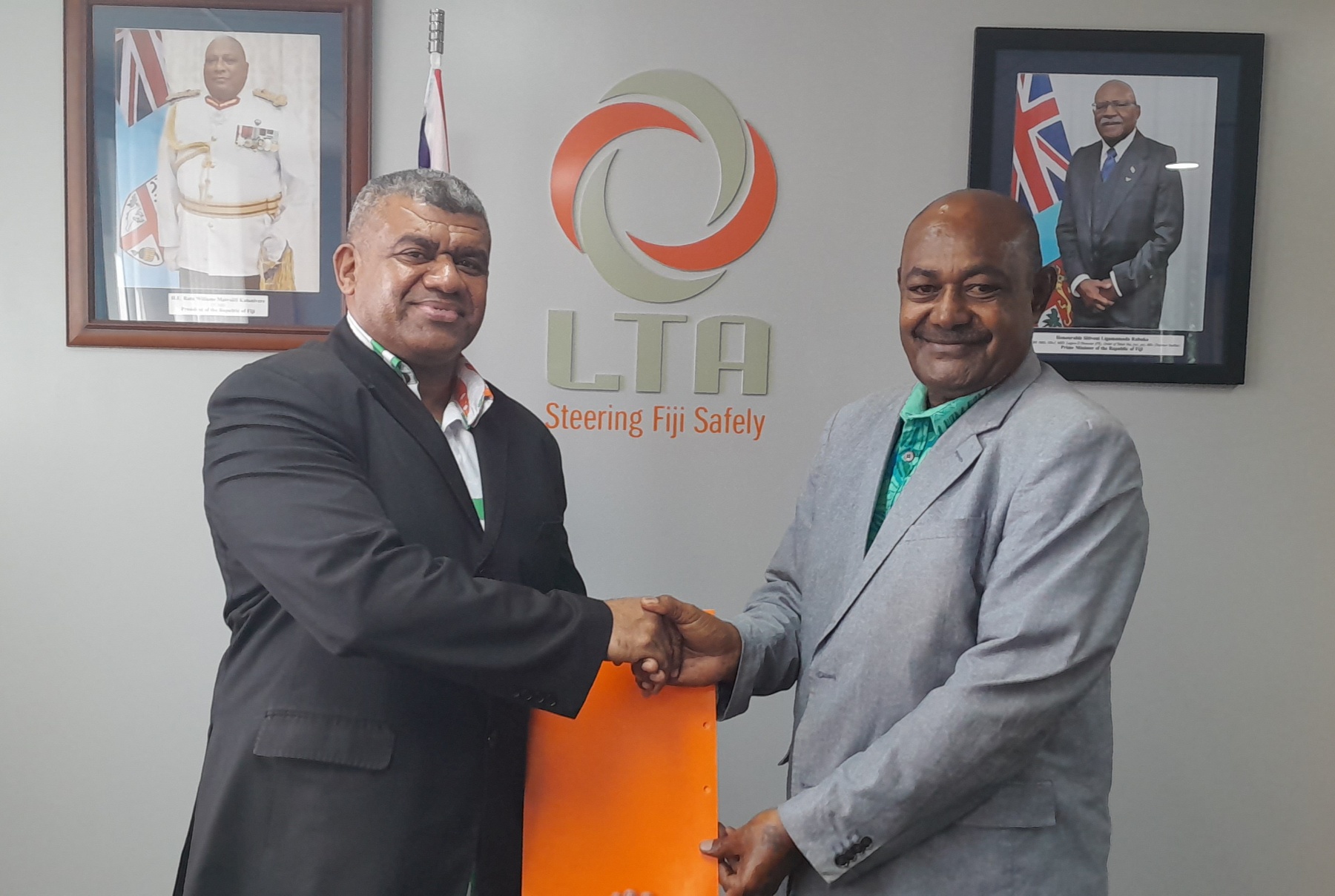 LTA Board Chairman Inosi Kuridrani with newly-appointed Chief Executive Officer Irimaia Rokosawa. Image_LTA LTA Board Chairman Inosi Kuridrani with newly-appointed Chief Executive Officer Irimaia Rokosawa. Image_LTA